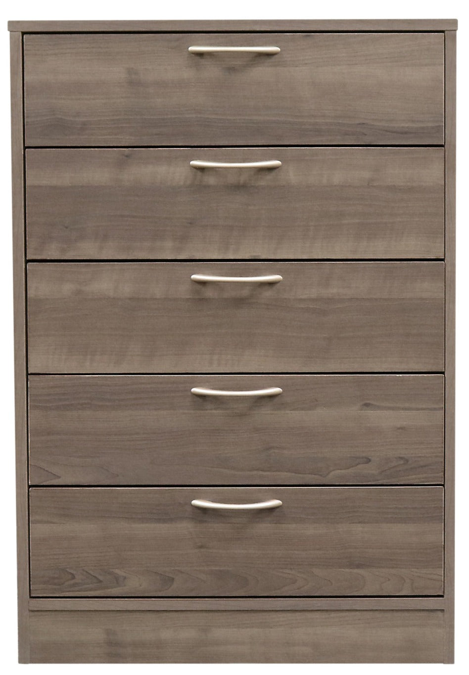 Arlo Bedroom Chest of Drawers, 5-Drawer, 23.6"W x 36.2"H, Made in Canada - Grey/Brown | Commode verticale Arlo de 23,6 po (L) x 36,2 po (H) à 5 tiroirs pour la chambre à coucher, fabriquée au Canada - gris-brun