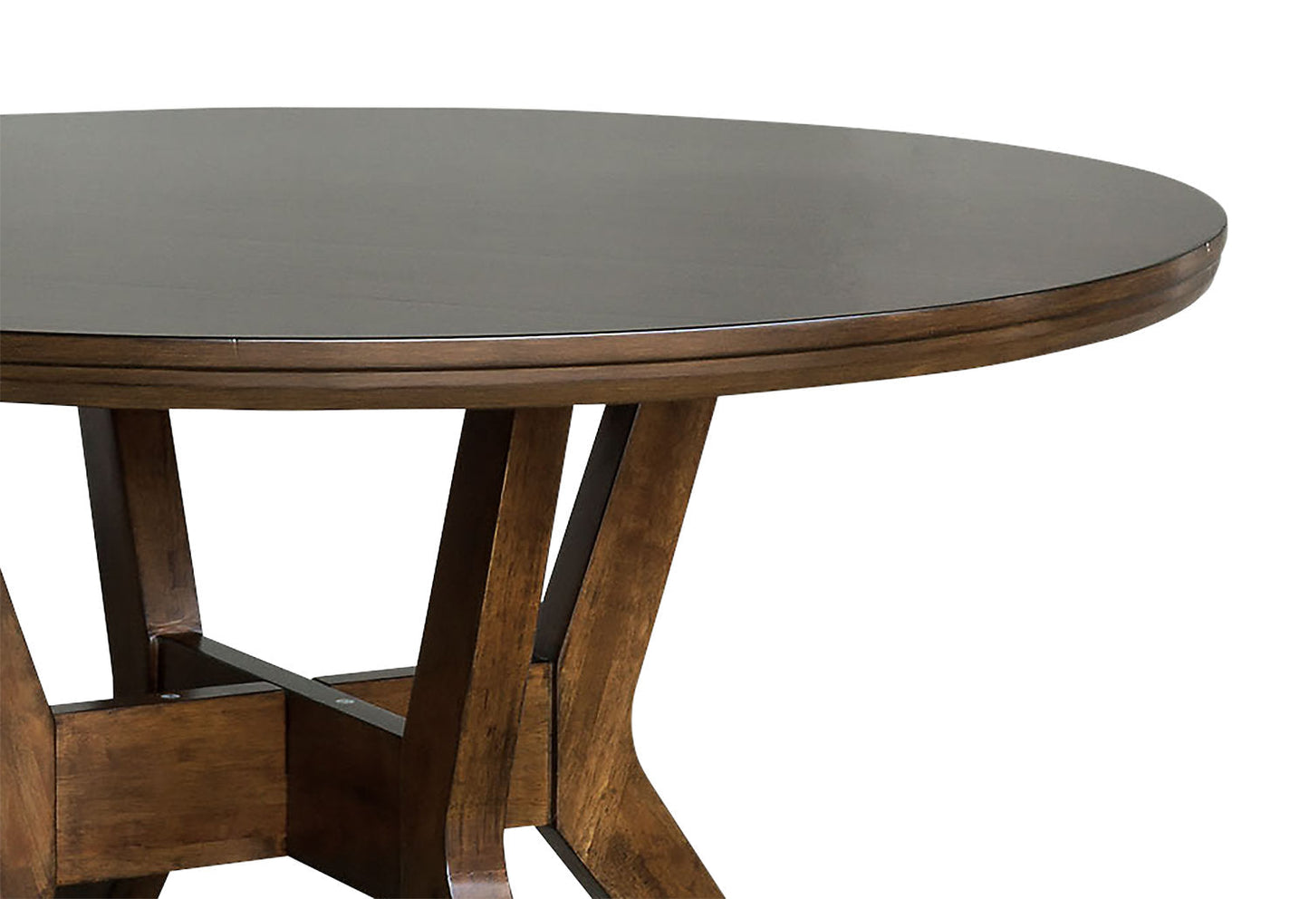 Chelsea Dining Table, 48"W Round - Walnut Brown | Table de salle à manger ronde Chelsea de 48 po (L) - brun noyer