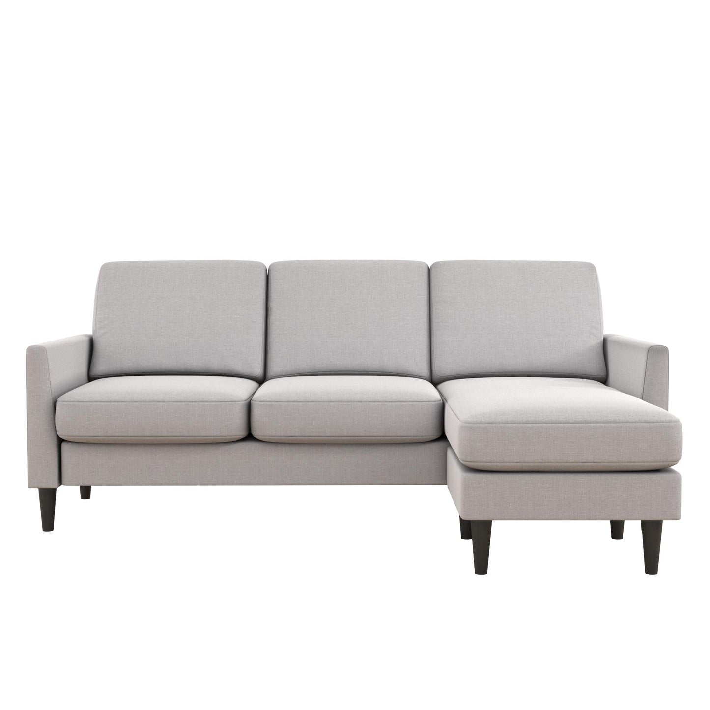 Mr. Kate Winston Reversible Linen Sofa Sectional - Light Grey|Sofa sectionnel réversible Winston de Mr. Kate en lin - gris clair