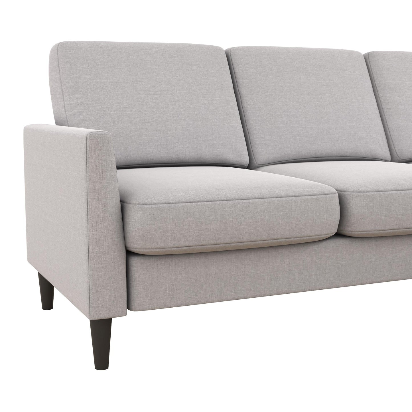 Mr. Kate Winston Reversible Linen Sofa Sectional - Light Grey|Sofa sectionnel réversible Winston de Mr. Kate en lin - gris clair