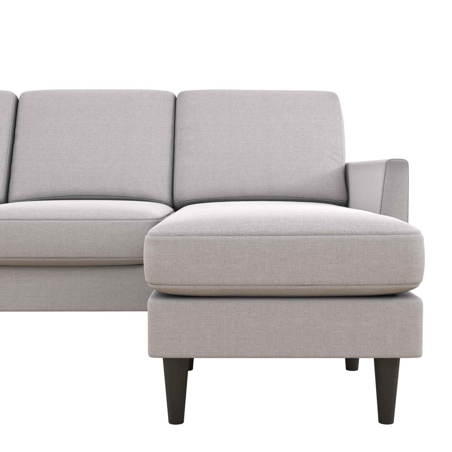 Mr. Kate Winston Reversible Linen Sofa Sectional - Light Grey|Sofa sectionnel réversible Winston de Mr. Kate en lin - gris clair