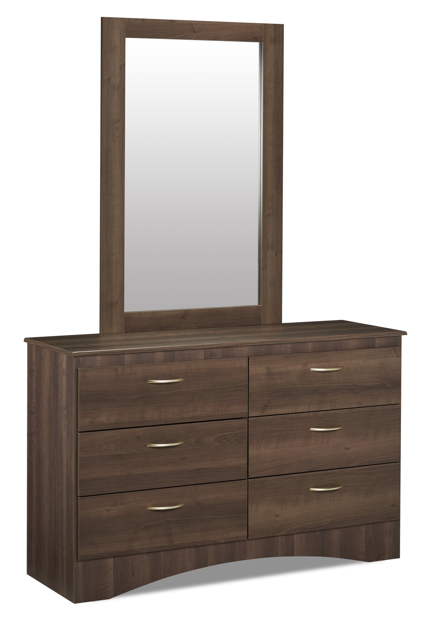 Aida Bedroom 6-Drawer Dresser, 49.5"W x 29.8"H, Made in Canada - Brown | Commode Aida de 49,5 po (L) x 29,8 po (H) à 6 tiroirs pour la chambre à coucher, fabriquée au Canada - brune