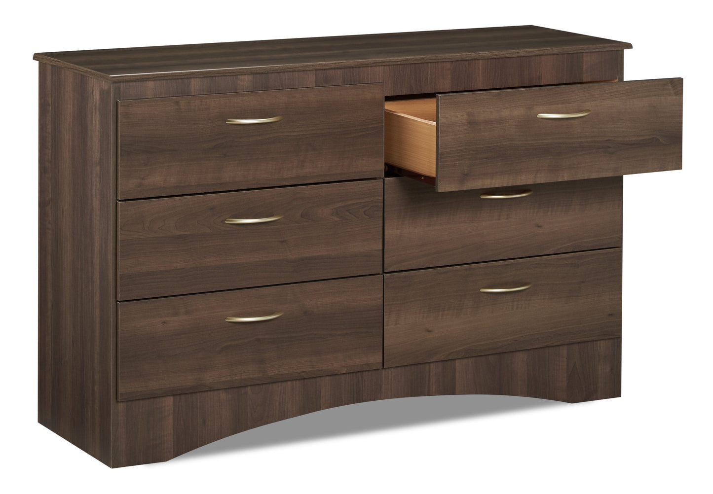 Aida Bedroom 6-Drawer Dresser, 49.5"W x 29.8"H, Made in Canada - Brown | Commode Aida de 49,5 po (L) x 29,8 po (H) à 6 tiroirs pour la chambre à coucher, fabriquée au Canada - brune