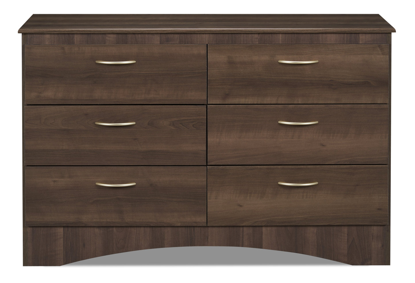 Aida Bedroom 6-Drawer Dresser, 49.5"W x 29.8"H, Made in Canada - Brown | Commode Aida de 49,5 po (L) x 29,8 po (H) à 6 tiroirs pour la chambre à coucher, fabriquée au Canada - brune