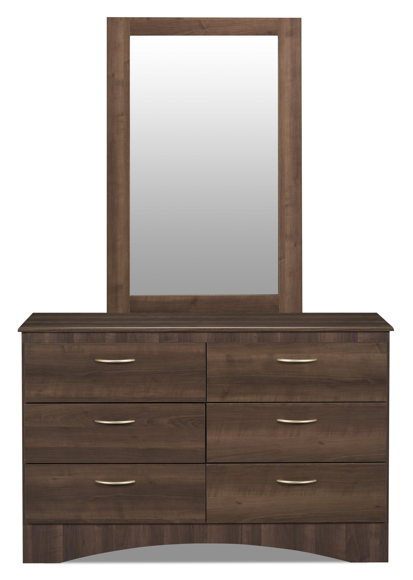Aida Bedroom 6-Drawer Dresser, 49.5"W x 29.8"H, Made in Canada - Brown | Commode Aida de 49,5 po (L) x 29,8 po (H) à 6 tiroirs pour la chambre à coucher, fabriquée au Canada - brune