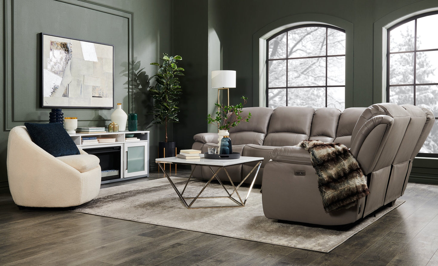 Amanda 31.5" Modern Square Coffee Table - White Marble Top with Chrome Metal Base|Table à café carrée moderne Amanda de 31,5 po - dessus en marbre blanc avec base en métal chromé