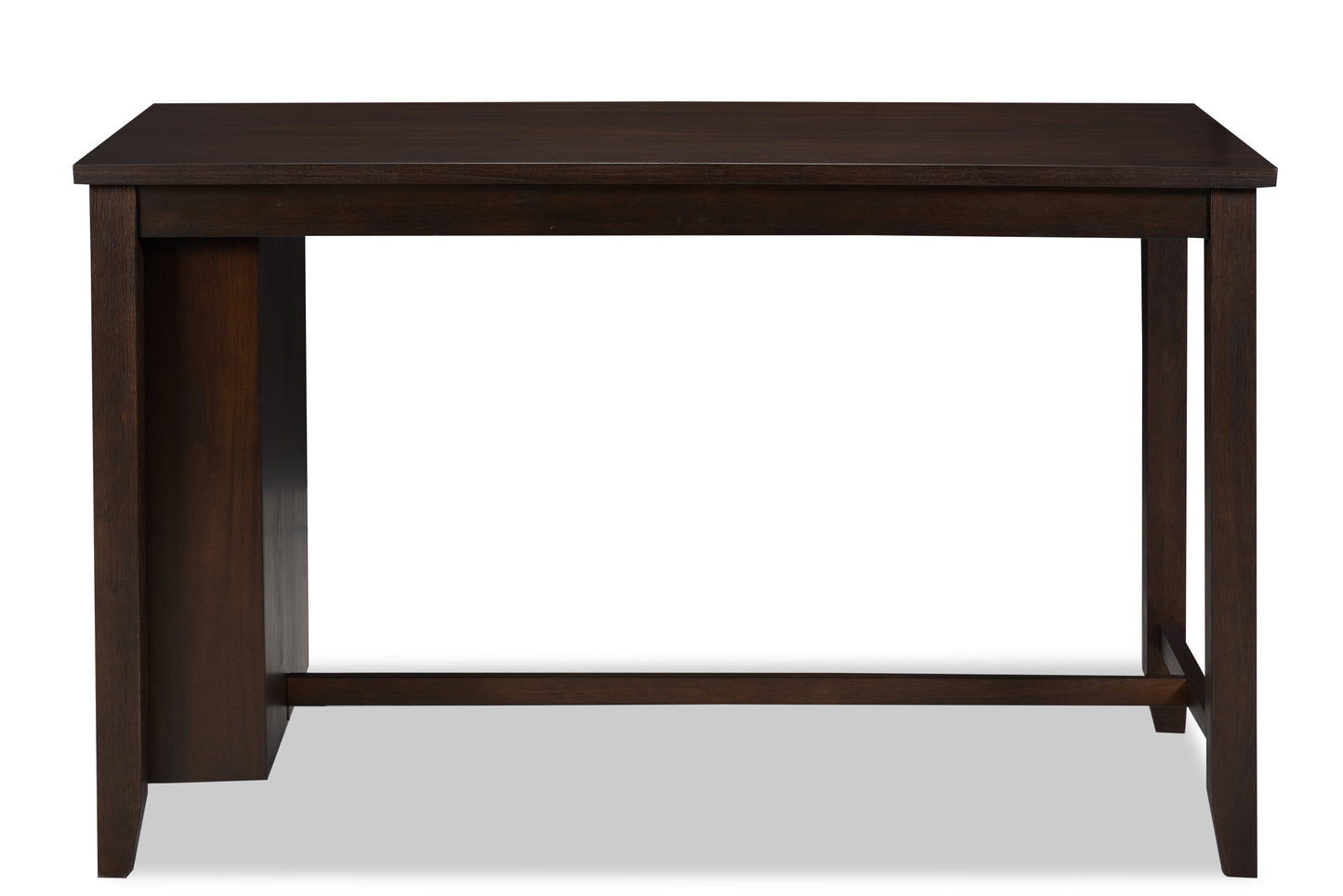 Astoria Counter-Height Dining Table with Built-in Shelves, 60"W - Brown | Table de salle à manger Astoria de 60 po (L) de hauteur comptoir avec tablettes intégrées - brune