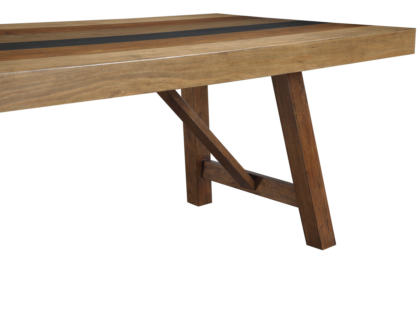 Boden Dining Table, 78"W, Trestle Base - Brown | Table de salle à manger Boden de 78 po (L) avec base à tréteaux - brune