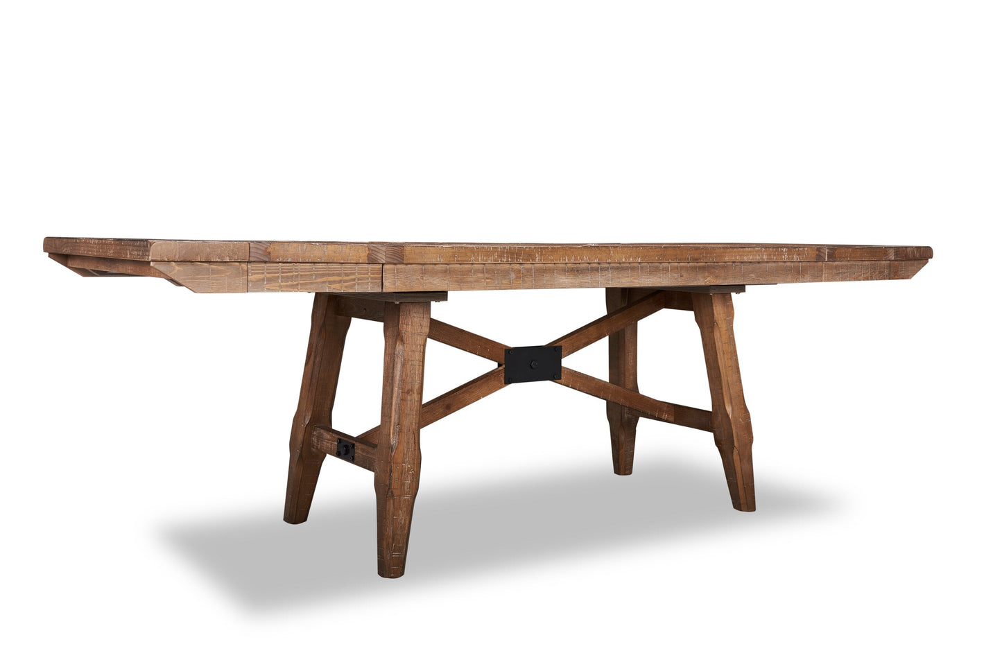 Cedar Dining Table, Pine Wood, Trestle-Base, 72.07"W - Brown | Table de salle à manger Cedar de 72,07 po (L) en pin avec base à tréteaux - brune