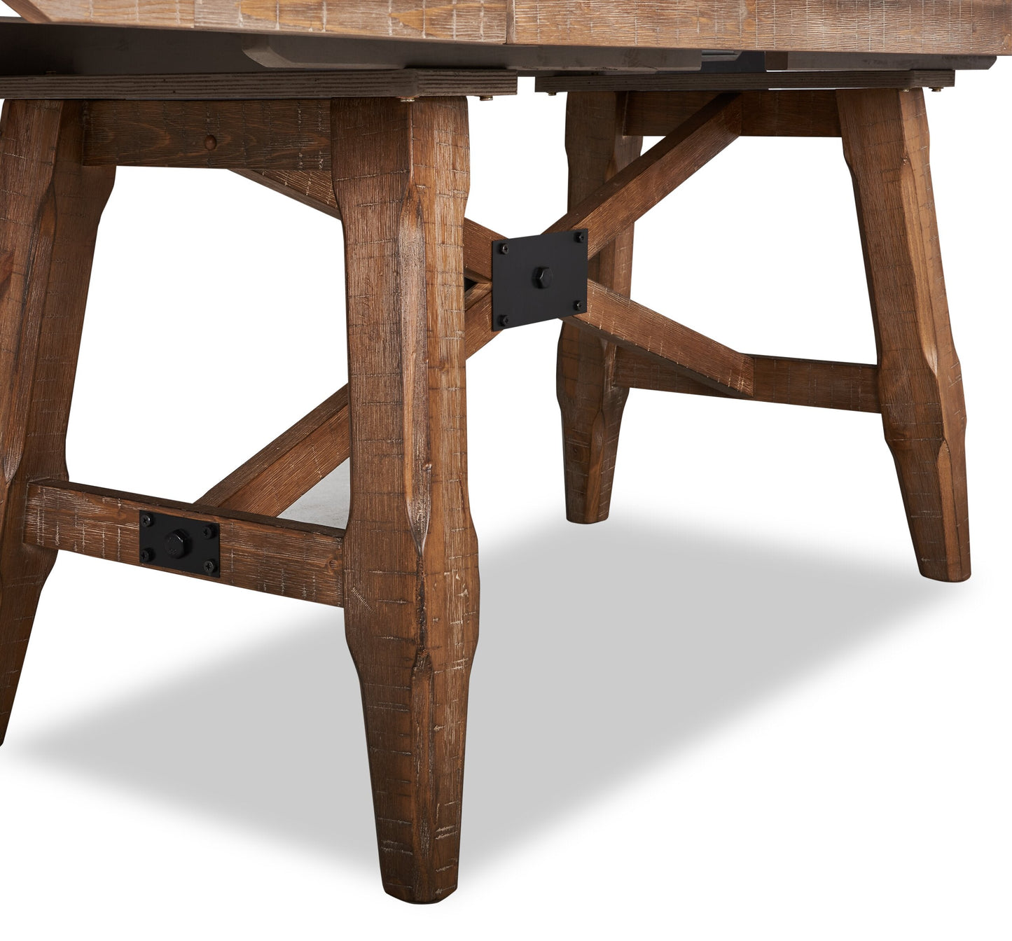 Cedar Dining Table, Pine Wood, Trestle-Base, 72.07"W - Brown | Table de salle à manger Cedar de 72,07 po (L) en pin avec base à tréteaux - brune