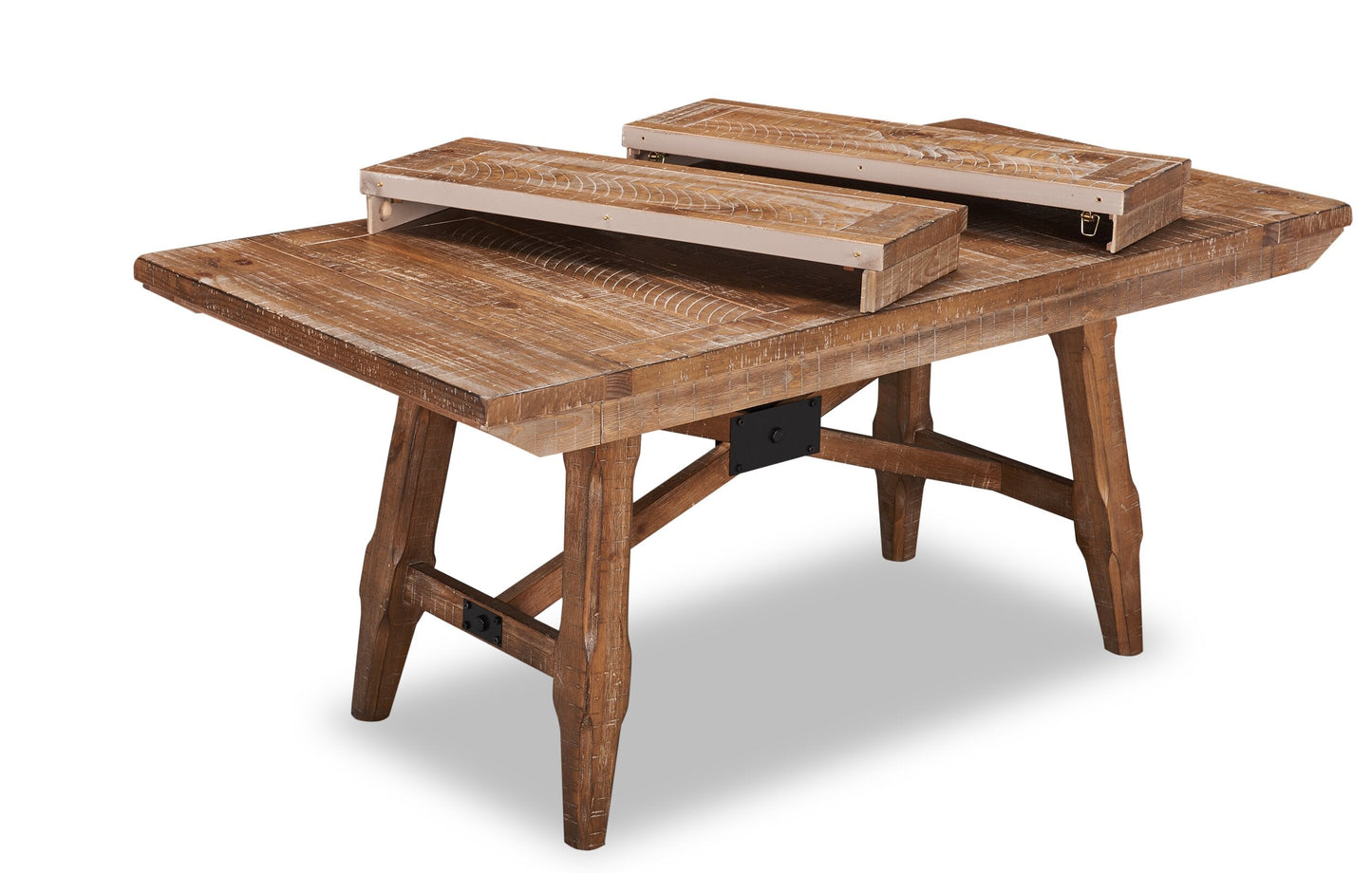 Cedar Dining Table, Pine Wood, Trestle-Base, 72.07"W - Brown | Table de salle à manger Cedar de 72,07 po (L) en pin avec base à tréteaux - brune