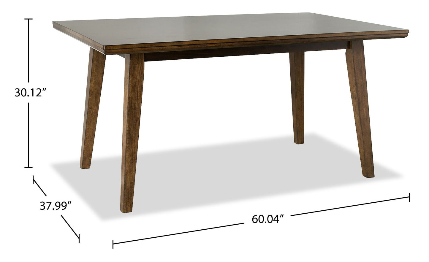 Chelsea Dining Table, 60"W - Walnut Brown | Table de salle à manger Chelsea de 60 po (L) - brun noyer