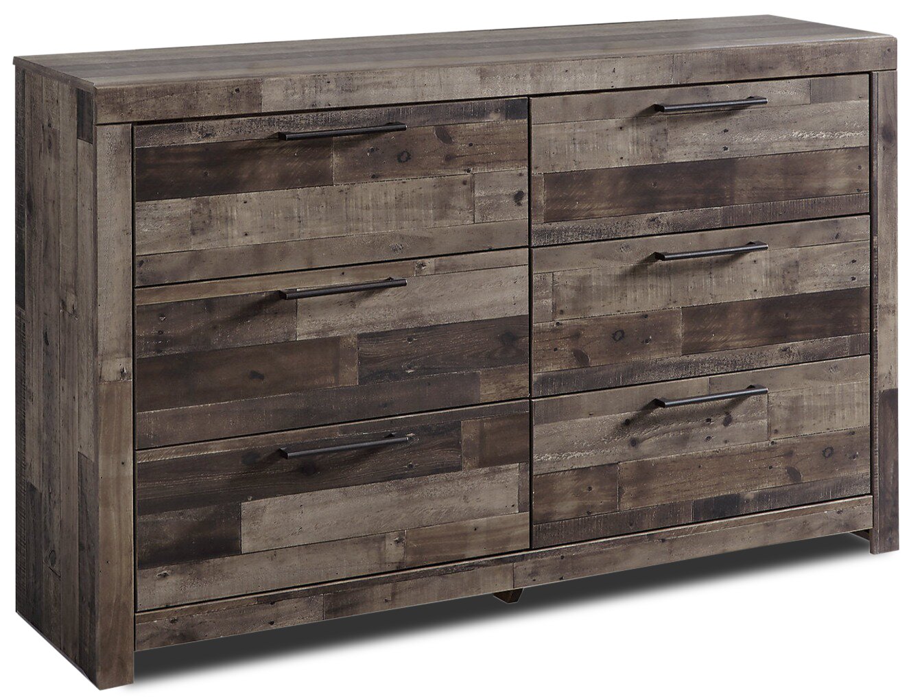 Derekson Bedroom 6-Drawer Dresser, 58.7"W x 36.4"H - Grey | Commode Derekson de 58,7 po (L) x 36,4 po (H) à 6 tiroirs pour la chambre à coucher - grise