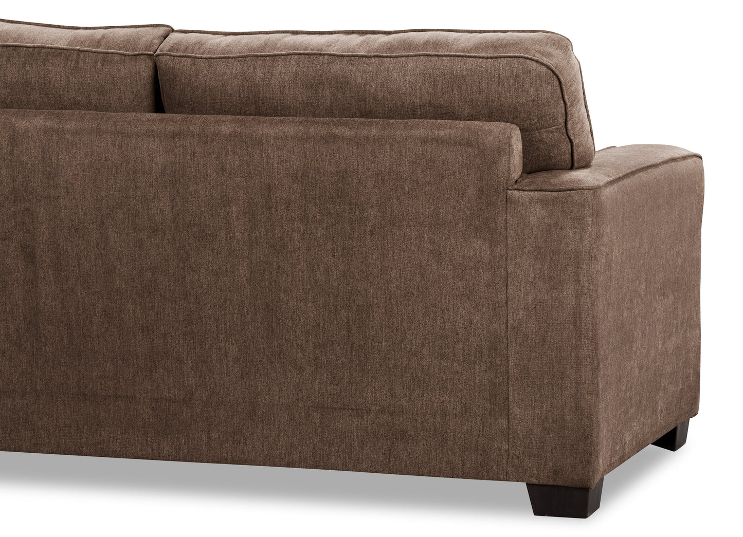 Made in Canada Fiona 74" Chenille Fabric Full-Size Sofa Bed with Track Arms - Mocha Brown | Sofa-lit double Fiona de 74 po fabriqué au Canada en tissu de chenille avec accoudoirs rectilignes - brun moka