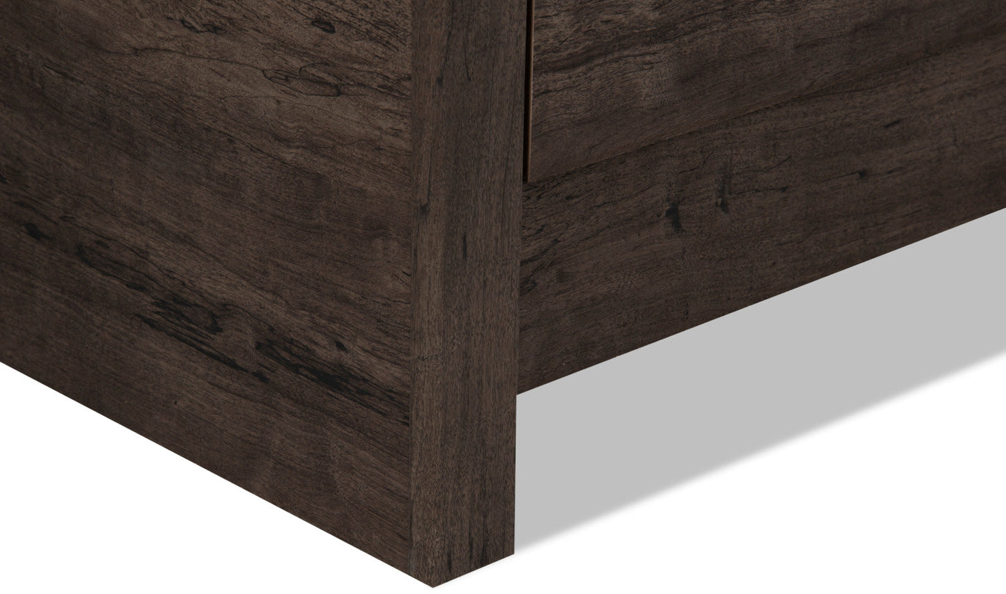 Grayson Bedroom 6-Drawer Dresser, 56.6"W x 32.3"H, Made in Canada, Rustic - Dark Grey | Commode rustique Grayson de 56,6 po (L) x 32,3 po (H) à 6 tiroirs pour la chambre à coucher, fabriquée au Canada - gris foncé