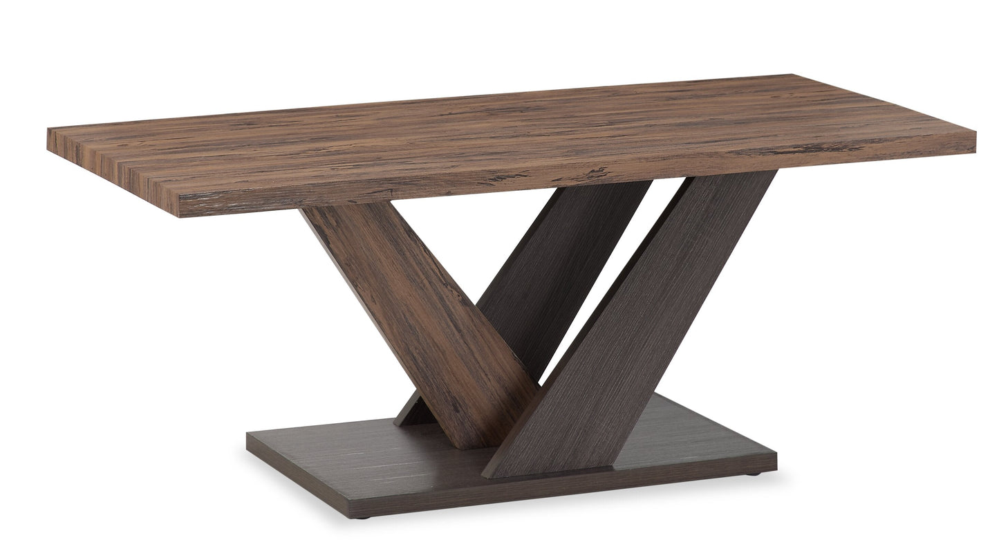 Kinsley 43.3" Modern Coffee Table - Dark Brown Wood|Table à café moderne Kinsley de 43,3 po - bois brun foncé