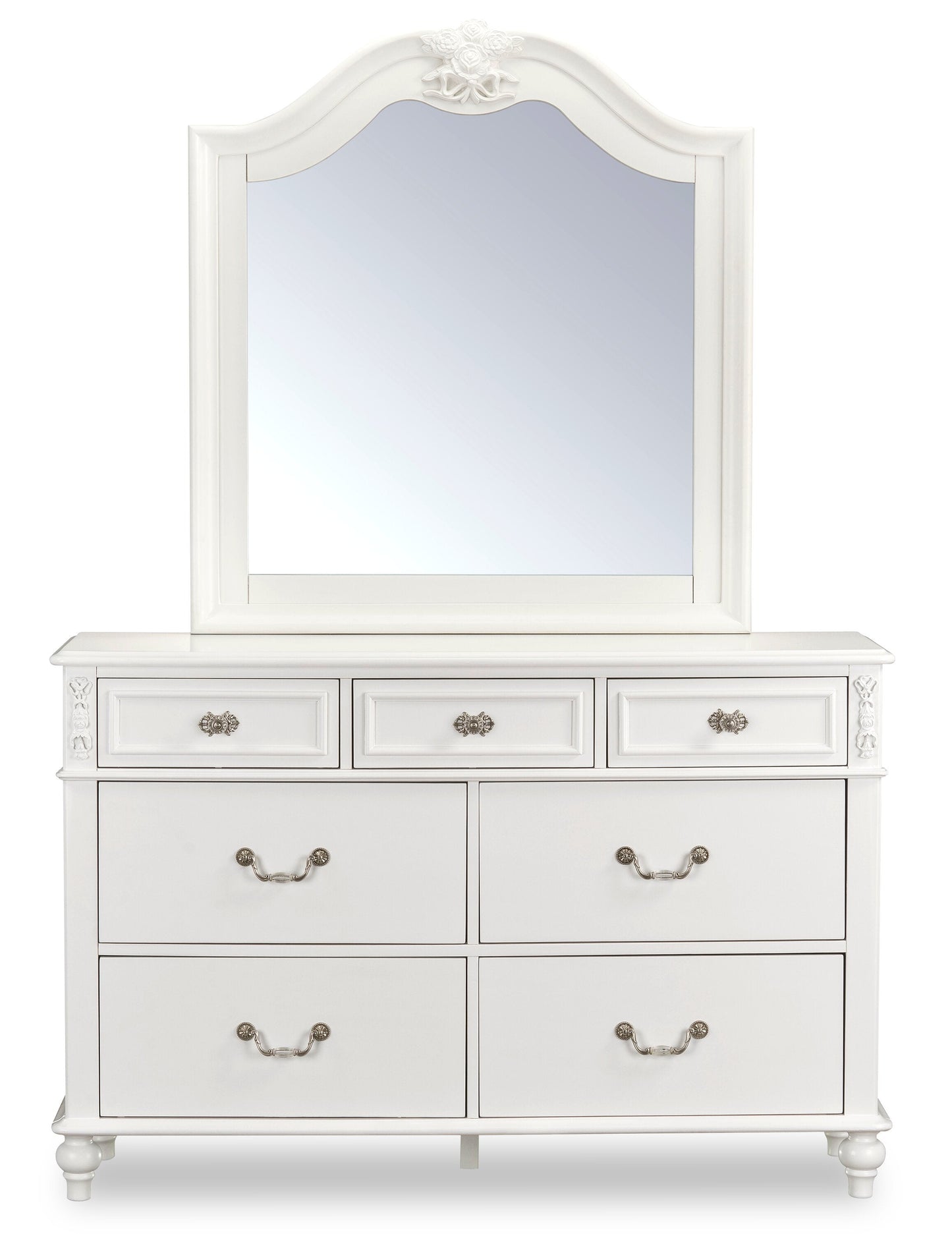Livy 7-Drawer Dresser for Kids, 56"W - White | Commode Livy de 56 po (L) à 7 tiroirs pour enfants - blanche