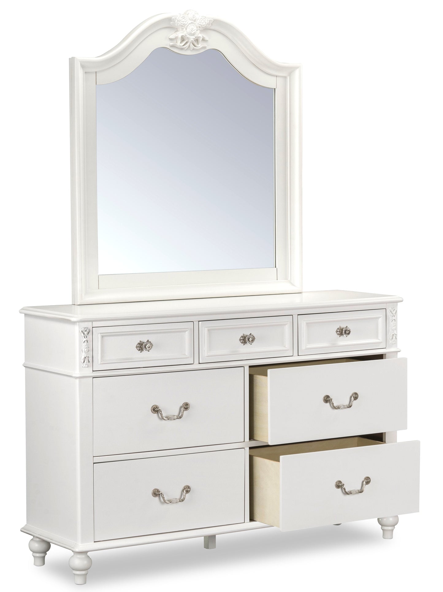 Livy 7-Drawer Dresser for Kids, 56"W - White | Commode Livy de 56 po (L) à 7 tiroirs pour enfants - blanche