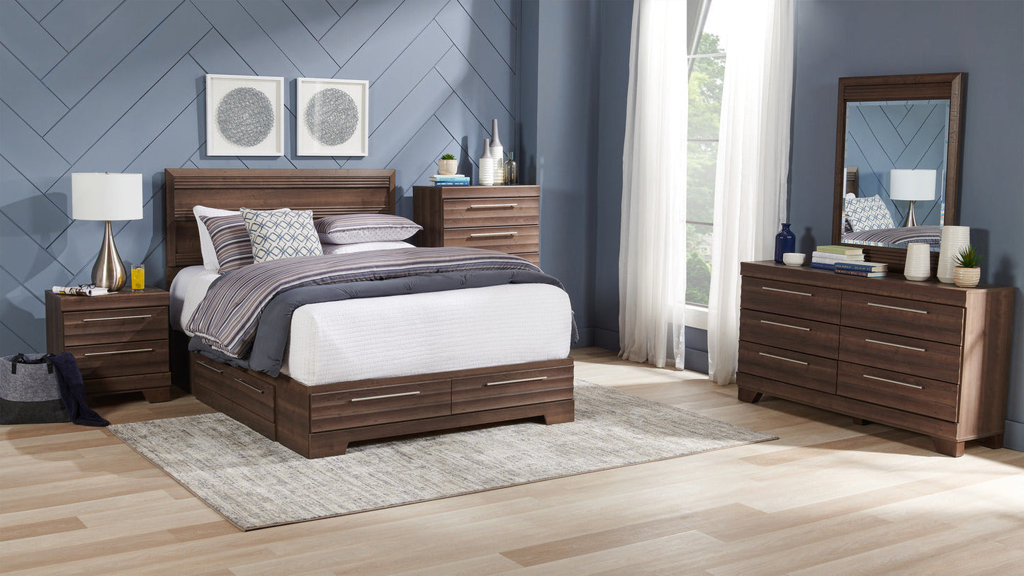 Olivia Bedroom 6-Drawer Dresser, 61.3"W x 32.8"H, Made in Canada - Grey | Commode Olivia de 61,3 po (L) x 32,8 po (H) à 6 tiroirs pour la chambre à coucher, fabriquée au Canada - grise