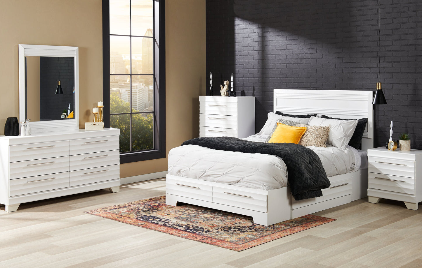 Olivia Bedroom 6-Drawer Dresser, 61.3"W x 32.8"H, Made in Canada - White | Commode Olivia de 61,3 po (L) x 32,8 po (H) à 6 tiroirs pour la chambre à coucher, fabriquée au Canada - blanche