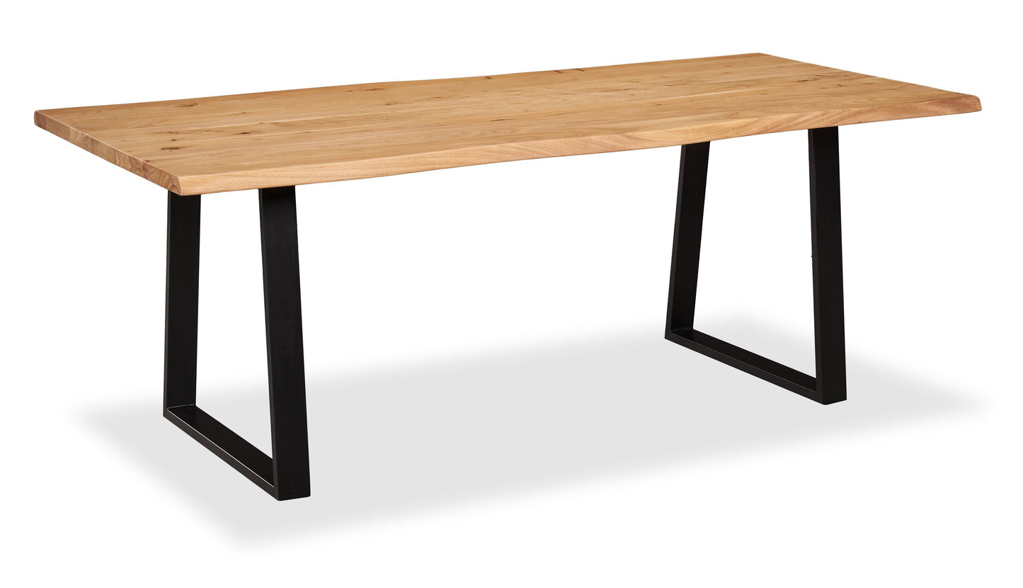 Oskar Dining Table, Acacia Wood & Metal, 79"W - Natural & Black | Table de salle à manger Oskar de 79 po (L) en acacia et métal - naturelle et noire