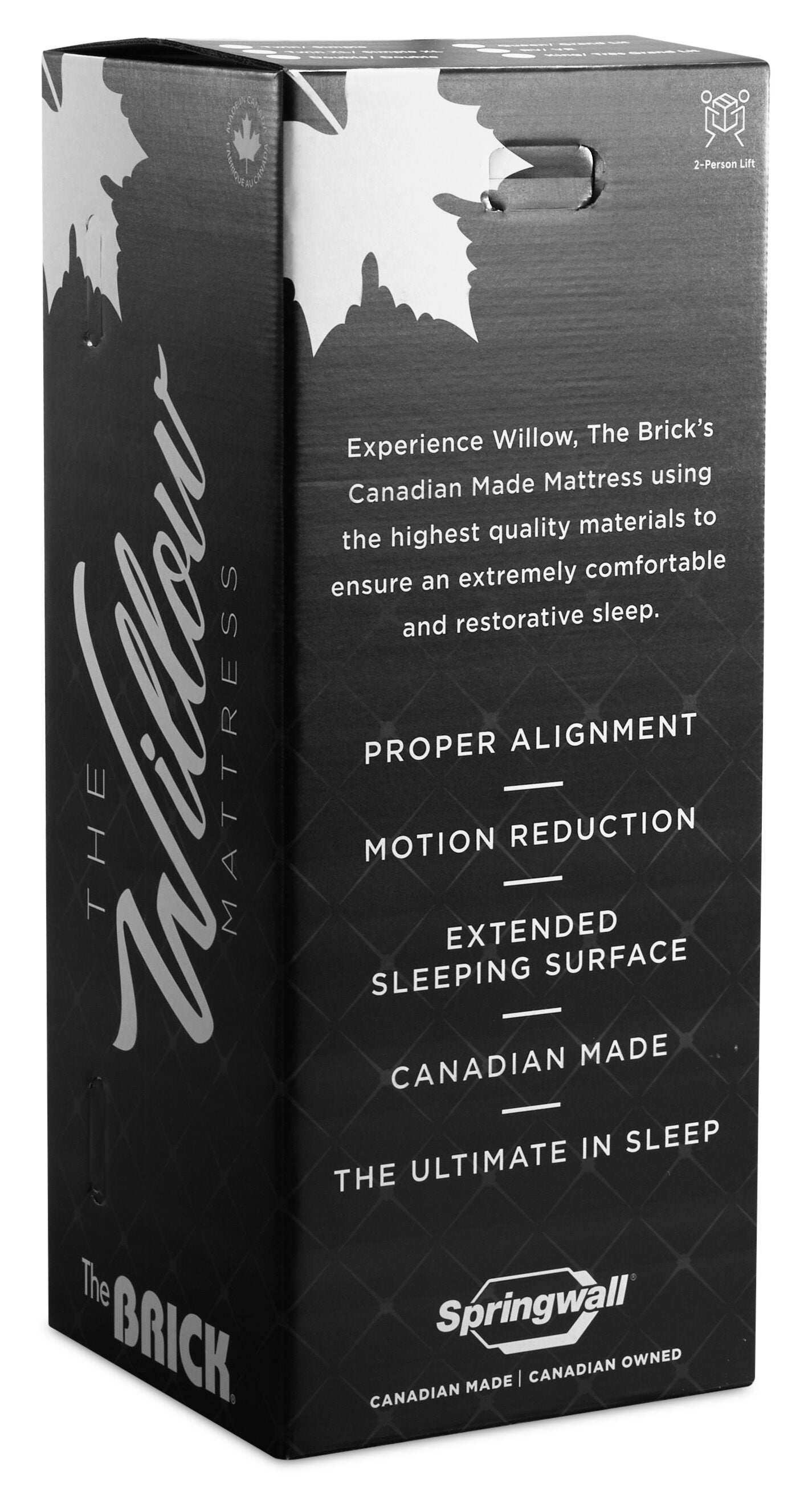 Springwall Red Cedar Tight Top Luxury Firm RV Mattress-in-a-Box | Matelas luxueux ferme à plateau régulier dans une boîte Red Cedar de Springwall pour véhicule récréatif