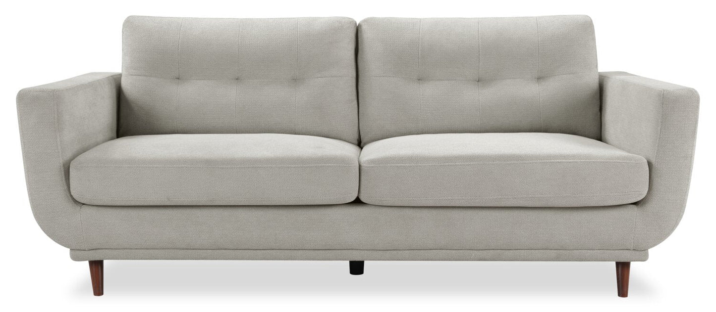 Cosmo 80" Fabric Sofa with Tufted Back Cushions - Grey | Sofa Cosmo de 80 po en tissu avec coussins de dossier capitonnés - gris