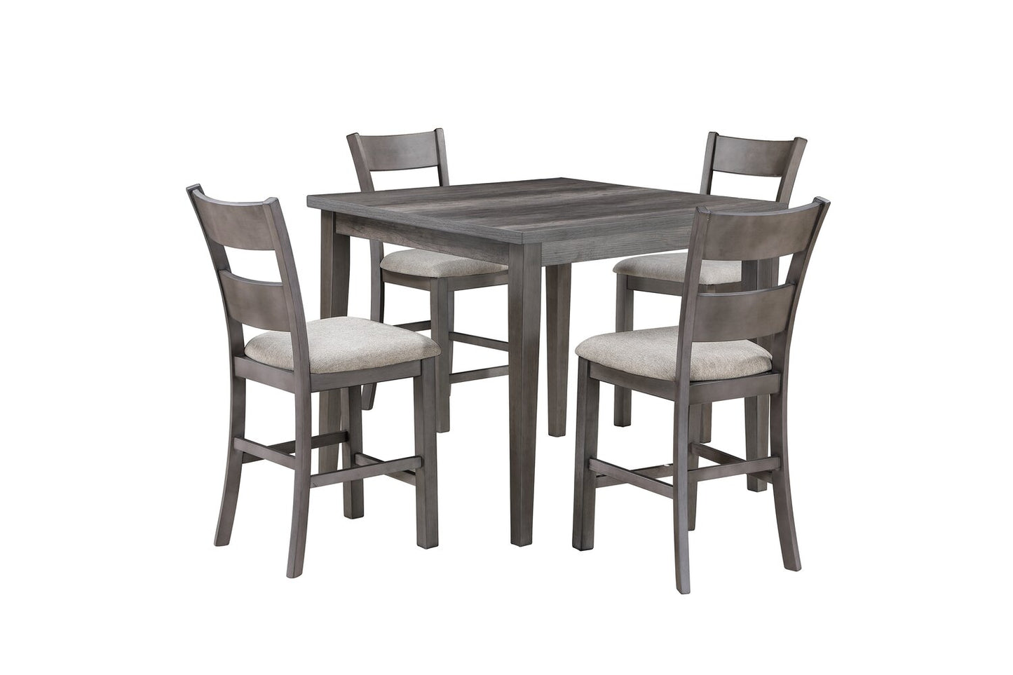 Krew Counter-Height Dining Table, Melamine, 42"W - Grey | Table de salle à manger Krew de 42 po (L) de hauteur comptoir en mélamine - grise