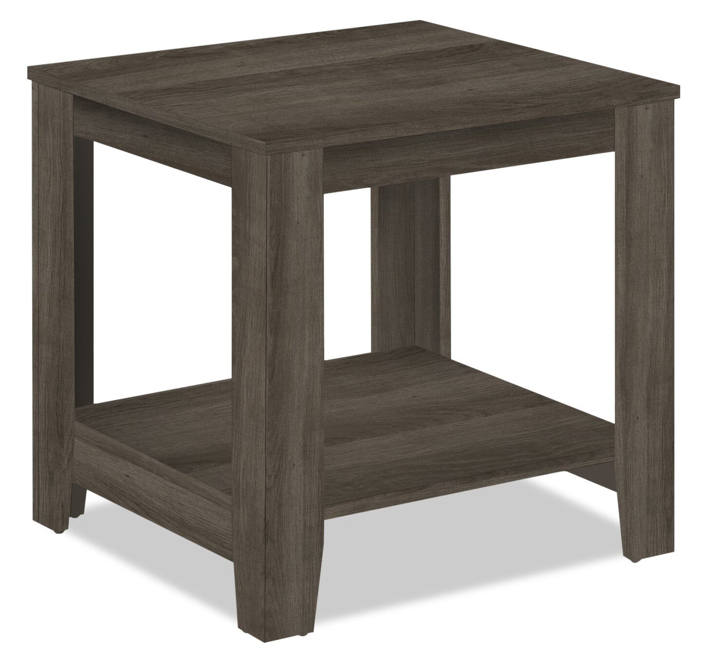 Lincoln 42" Traditional 3-Pack Coffee + 2 End Tables with Shelf - Black Brown |Ensemble 3 tables traditionnelles Lincoln de 42 po (table à café et 2 tables de bout) avec tablette - brun-noir