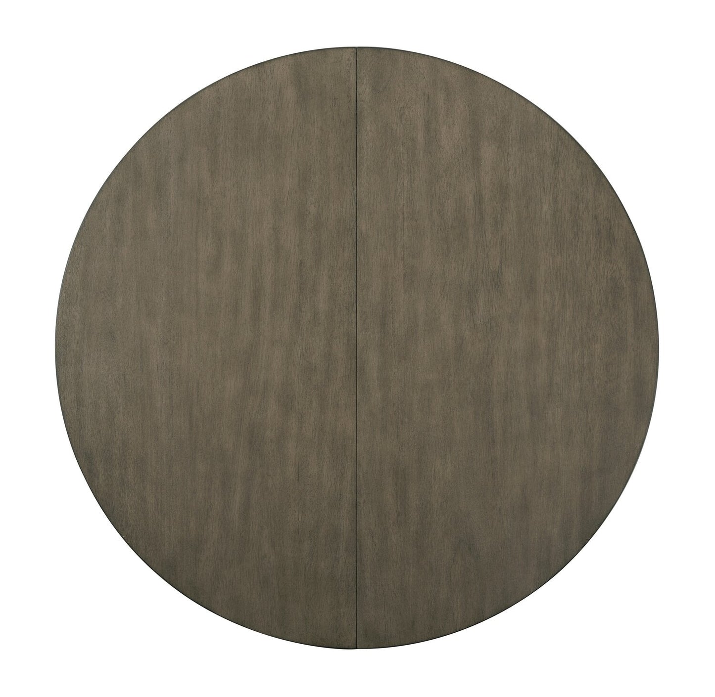 Brook Dining Table with 42-54"W Extension, Round - White/Brown | Table de salle à manger ronde Brook de 42 po à 54 po (L) avec rallonge - blanche et brune
