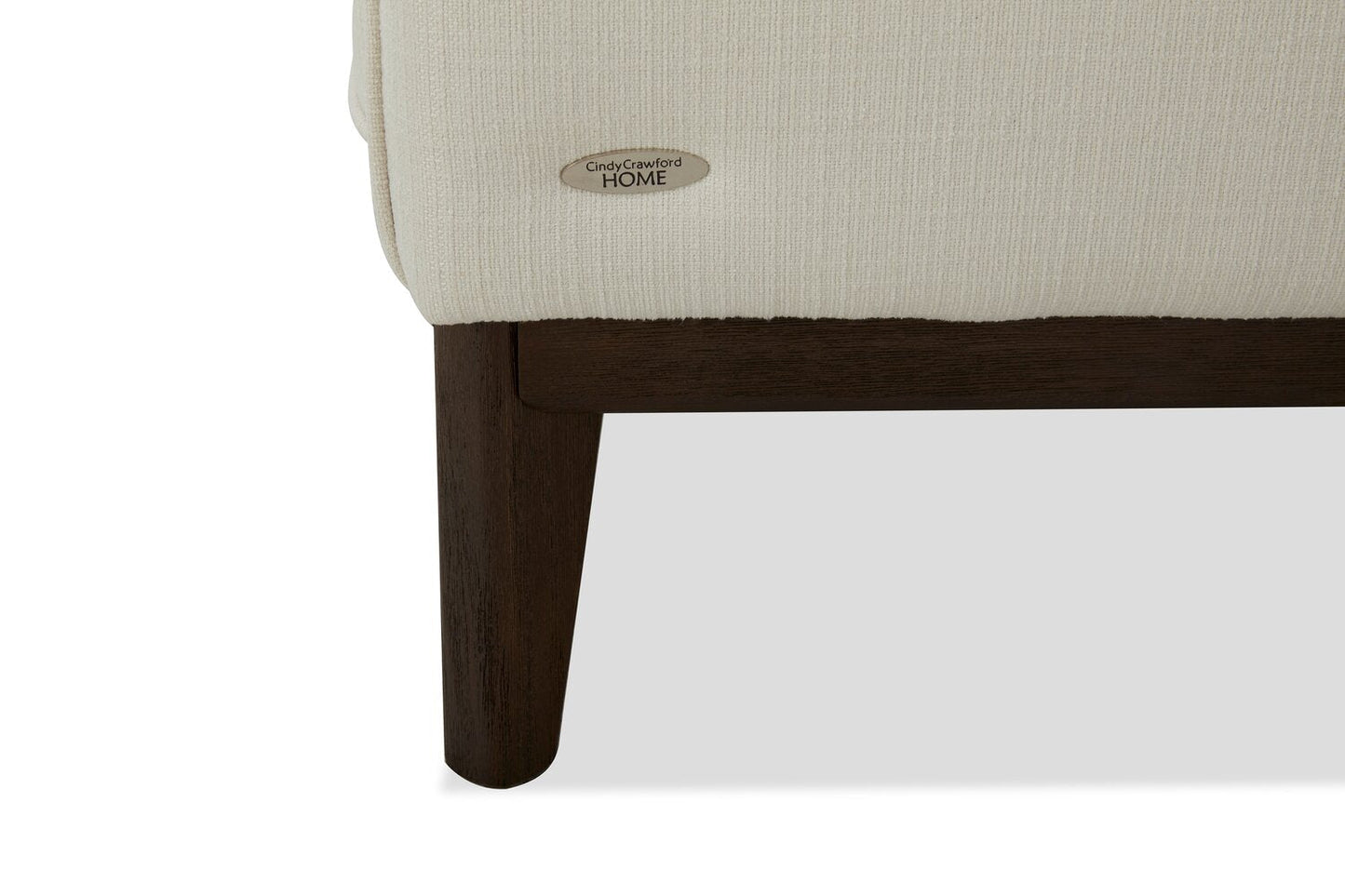 Cindy Crawford Home Gena 78.7" Linen-Look Fabric Condo Size Sofa with Removable Back Cushions - Cotton White | Sofa Gena de Cindy Crawford Home de 78,7 po de format condo en tissu d’apparence lin avec coussins de dossier amovibles - blanc coton
