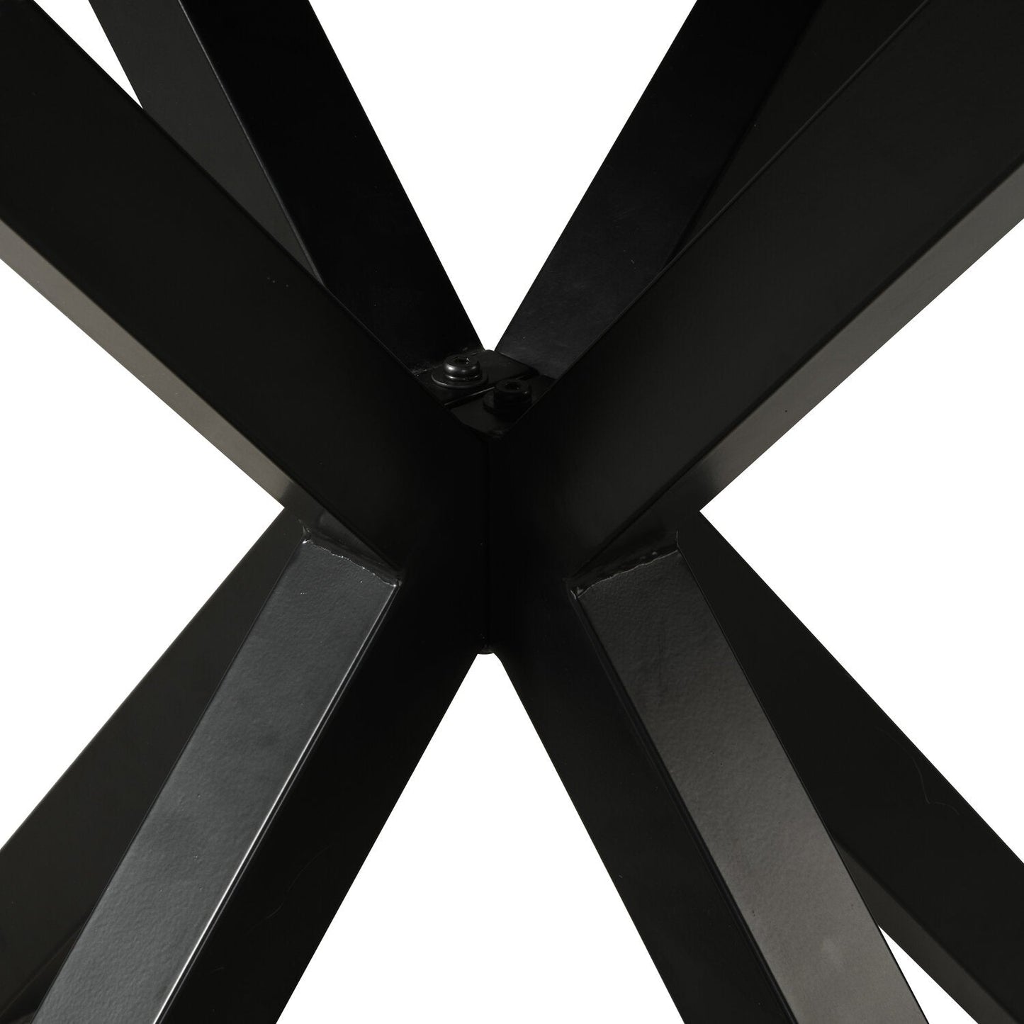 Verona Dining Table with Culture Marbled Top, Metal, Geometric Base, 42"W Round - White | Table de salle à manger ronde Verona de 42 po (L) en métal avec dessus en marbre synthétique et base géométrique - blanche