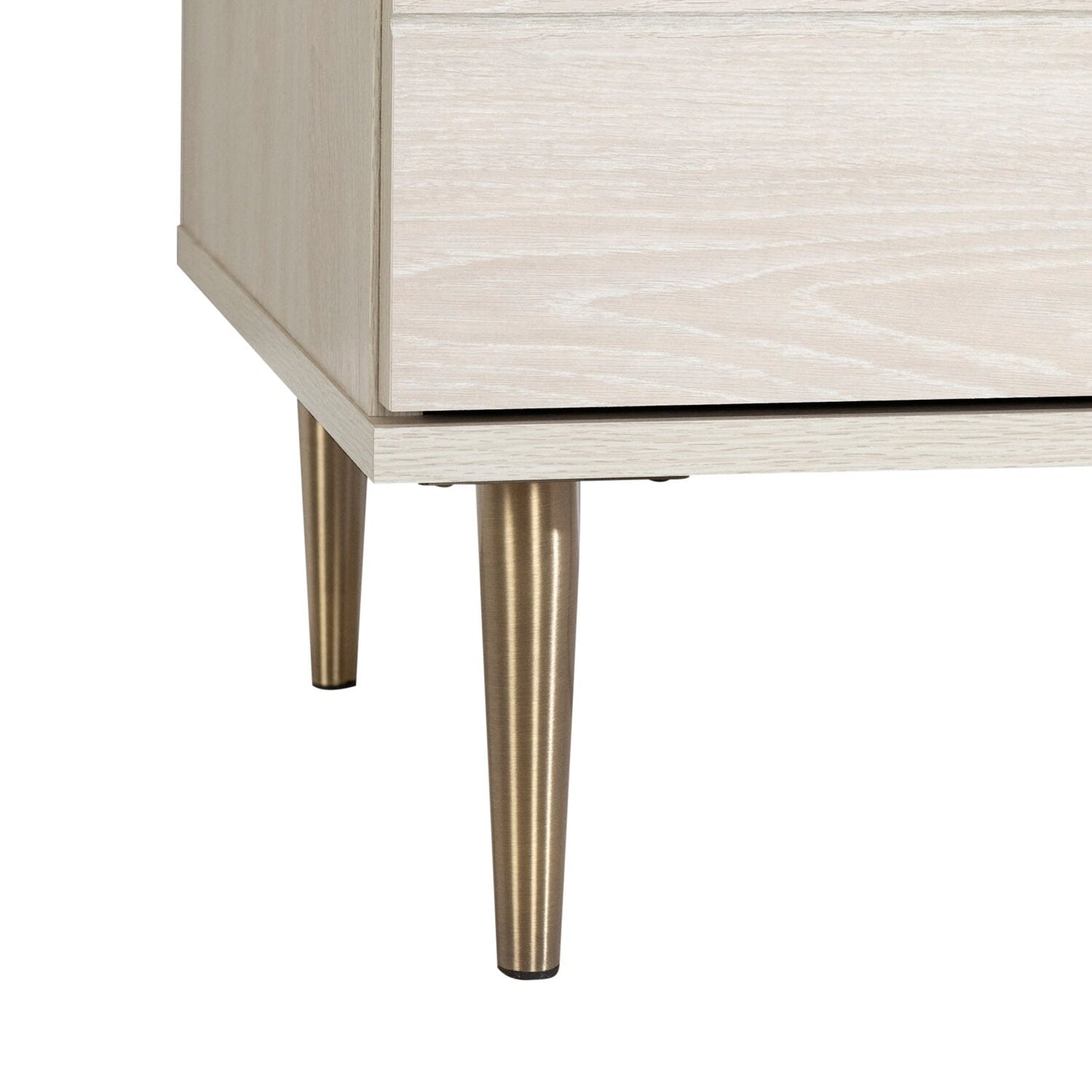 Lake Bedroom Chest of Drawers, 5-Drawer, 29"W x 52"H, Made in Canada, Glam - White | Commode verticale somptueuse Lake de 29 po (L) x 52 po (H) à 5 tiroirs pour la chambre à coucher, fabriquée au Canada - blanche