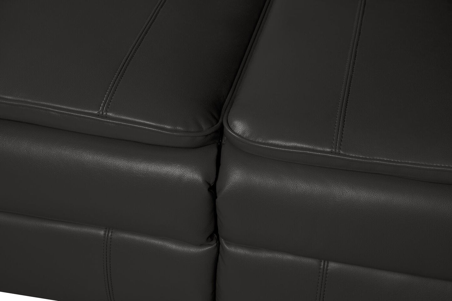 Chandler 82" Leather-Look Fabric Reclining Sofa - Grey | Sofa inclinable Chandler de 82 po en tissu d’apparence cuir - gris