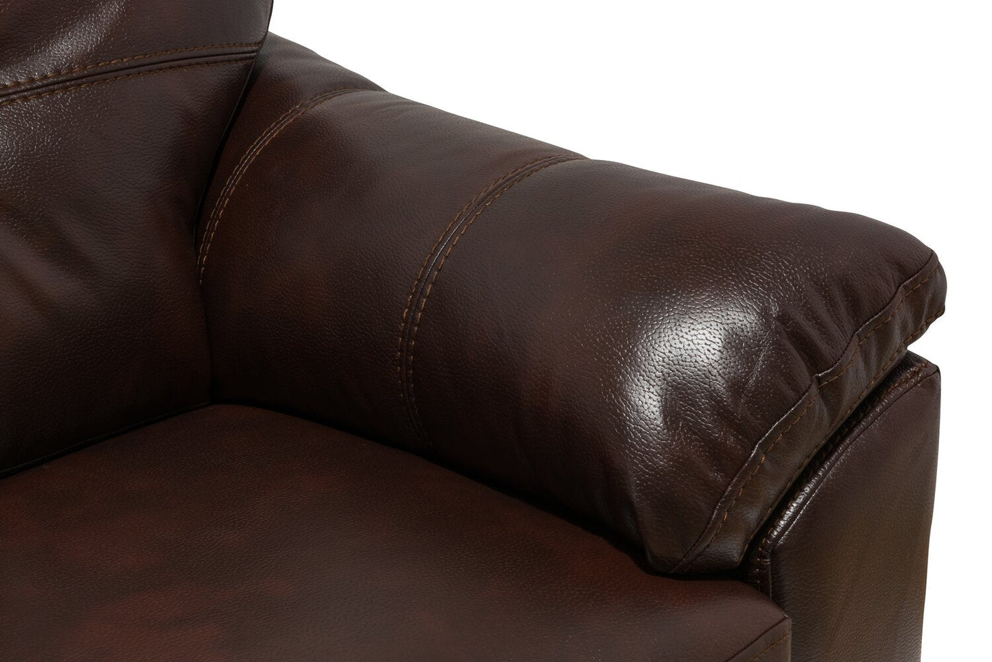 Made in Canada Addison 86" Leather-Look Fabric Sofa with Removable Seat Cushion and Tufting - Brown | Sofa Addison de 86 po fabriqué au Canada en tissu d’apparence cuir avec coussin de siège amovible et capitonnage - brun