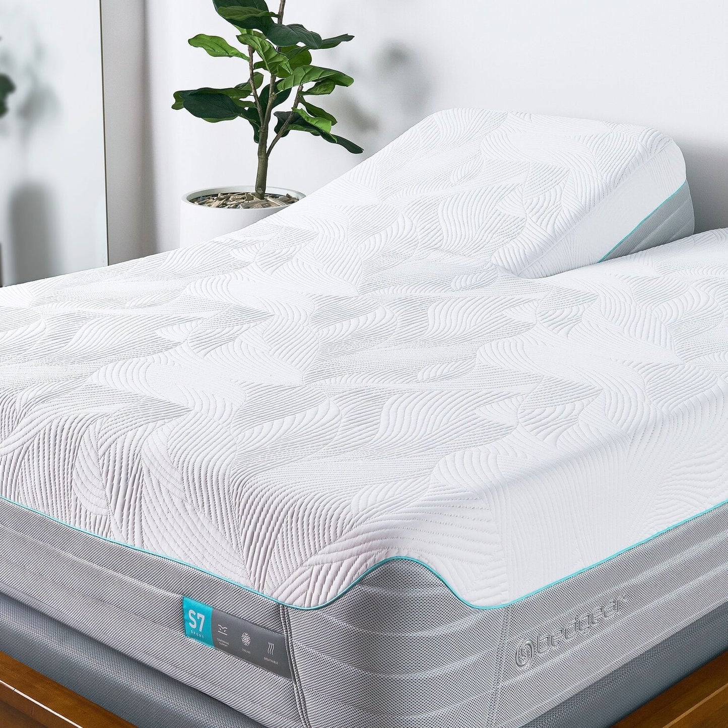 BEDGEAR S7 Split Head Smooth Top Plush Queen Mattress | Matelas moelleux à surface lisse S7 de Bedgear à tête divisée pour grand lit