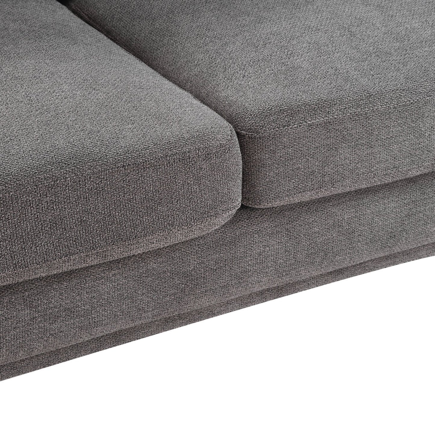 Cosmo 80" Fabric Sofa with Tufted Back Cushions - Charcoal | Sofa Cosmo de 80 po en tissu avec coussins de dossier capitonnés - anthracite