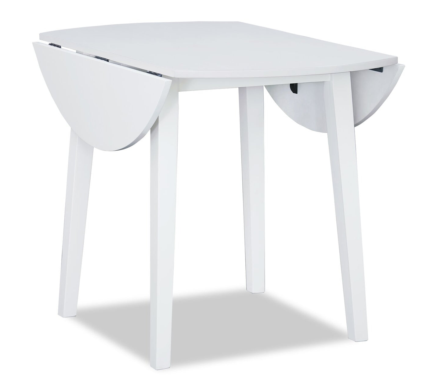 Bryn Drop-Leaf Dining Table, 42" Round - White | Table de salle à manger ronde Bryn de 42 po avec abattant - blanche