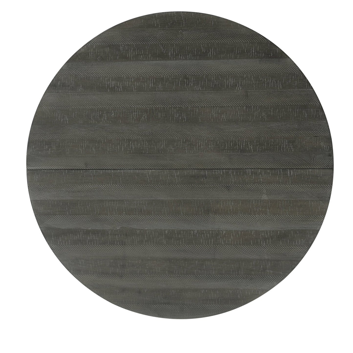Alto Round Dining Table with 48-66"W Extension, Trestle Base - Grey | Table de salle à manger ronde Alto de 48 po à 66 po avec rallonge et base à tréteaux - grise