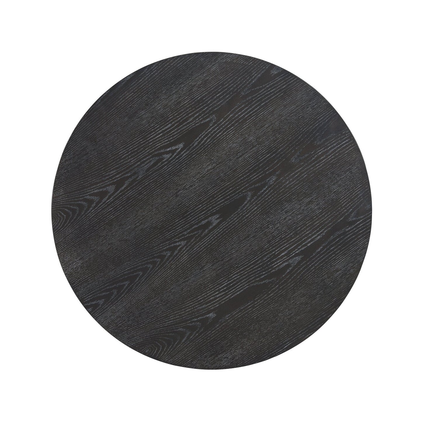 Declan 31.5" Modern Round Coffee Table with Shelf & Casters - Black | Table à café ronde Declan moderne de 31,5 po avec tablette - noire