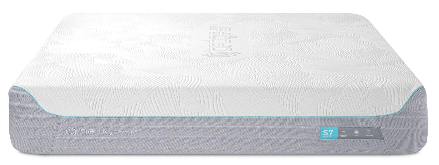 BEDGEAR S7 Smooth Top Plush Queen Mattress | Matelas moelleux à surface lisse S7 de Bedgear pour grand lit