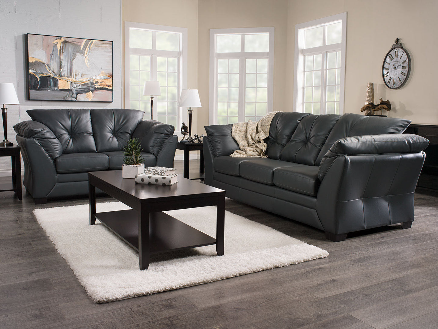 Aspen 47.3" Traditional 3-Pack Coffee + 2 End Tables - Espresso Brown |Ensemble 3 tables traditionnelles Aspen de 47,3 po (table à café et 2 tables de bout) - brun espresso