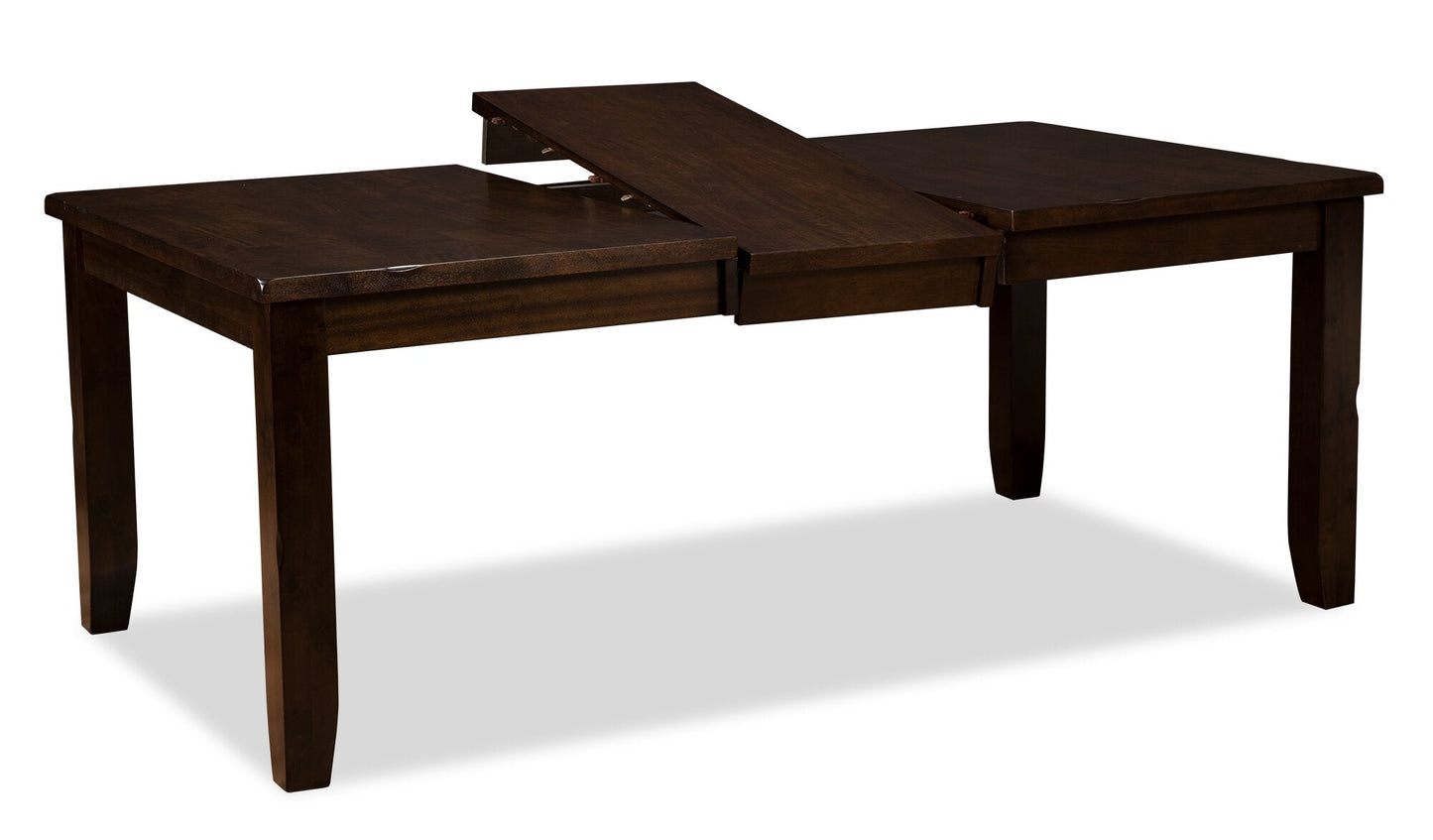 Talia Dining Table with 60-78"W Extension - Brown | Table de salle à manger Talia de 60 po à 78 po (L) avec rallonge - brune