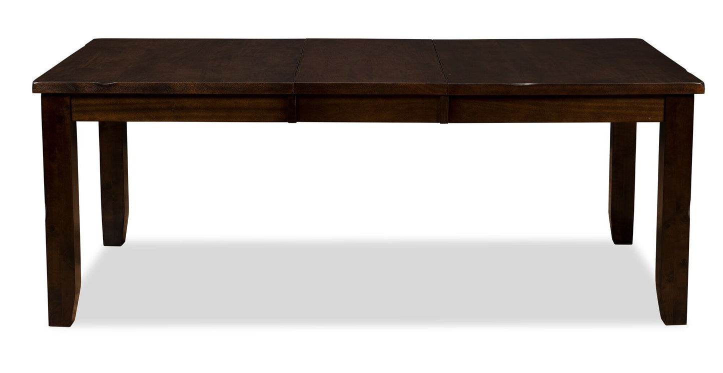 Talia Dining Table with 60-78"W Extension - Brown | Table de salle à manger Talia de 60 po à 78 po (L) avec rallonge - brune
