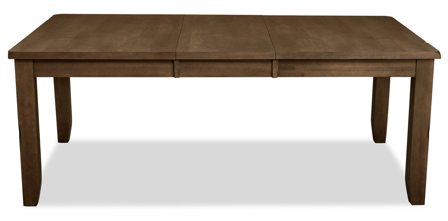 Talia Dining Table with 60-78"W Extension - Grey/Brown | Table de salle à manger Talia de 60 po à 78 po (L) avec rallonge - gris-brun