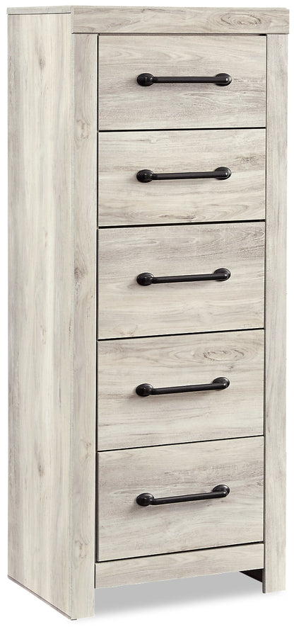Abby Bedroom Narrow Chest of Drawers, 5-Drawer, 21.7"W x 53.9"H - White | Commode verticale étroite Abby de 21,7 po (L) x 53,9 po (H) à 5 tiroirs pour la chambre à coucher - blanche