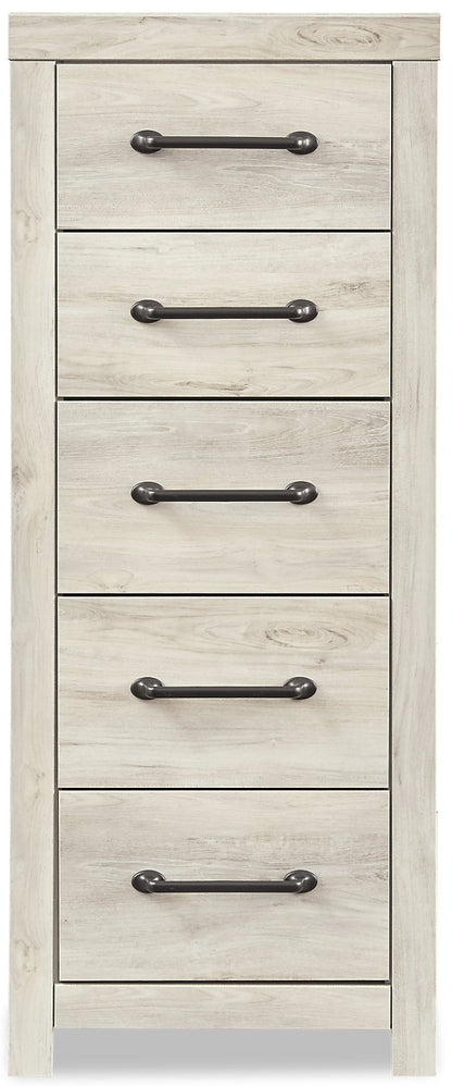 Abby Bedroom Narrow Chest of Drawers, 5-Drawer, 21.7"W x 53.9"H - White | Commode verticale étroite Abby de 21,7 po (L) x 53,9 po (H) à 5 tiroirs pour la chambre à coucher - blanche