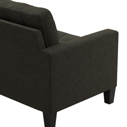 DHP Emily Fabric Sofa Couch Small Space Furniture - Grey|Sofa Emily de DHP en tissu pour petit espace - gris