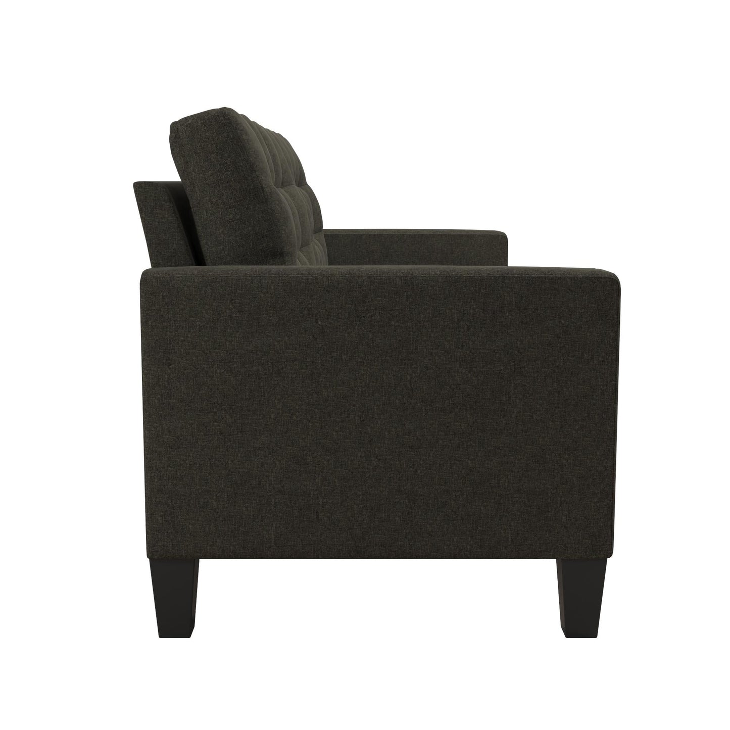 DHP Emily Fabric Sofa Couch Small Space Furniture - Grey|Sofa Emily de DHP en tissu pour petit espace - gris