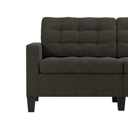 DHP Emily Fabric Sofa Couch Small Space Furniture - Grey|Sofa Emily de DHP en tissu pour petit espace - gris
